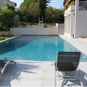 Mosaique piscine bleue grise GRAPHITE