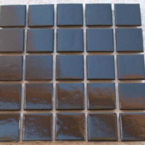 Black glass mosaic 