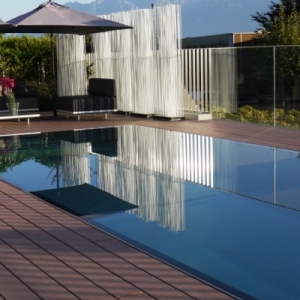 Piscine miroir en inox